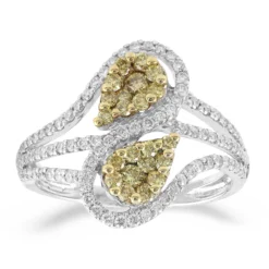 Gelber VS1 Brillant-Goldring