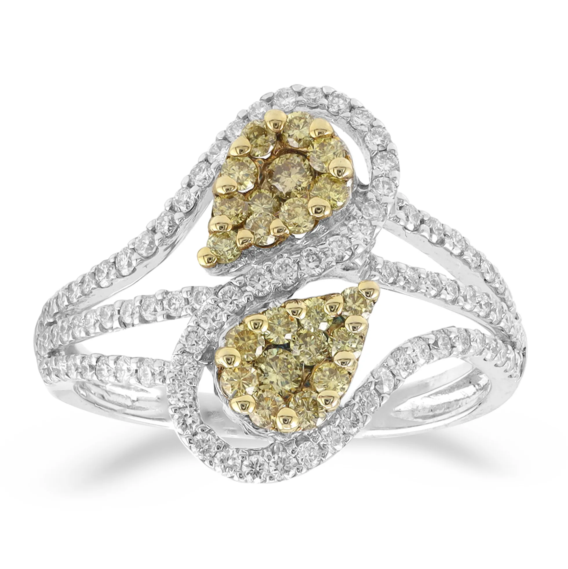 Gelber VS1 Brillant-Goldring