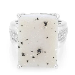 Glitzer-Achat-Silberring
