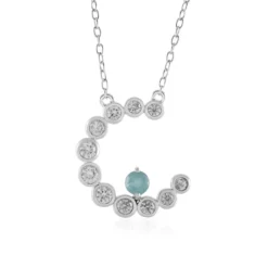 Grandidierit-Silbercollier
