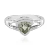 Grüner Amethyst-Silberring