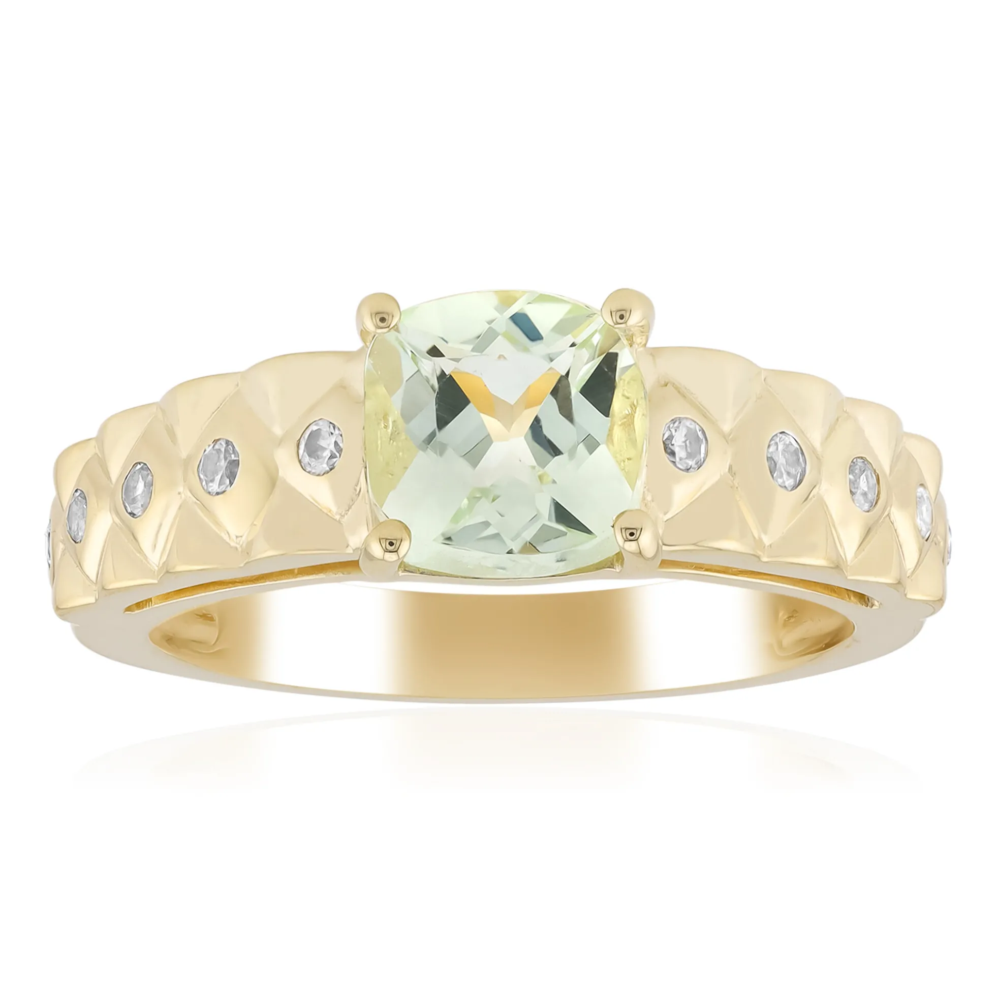Grüner Beryll-Goldring