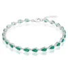 Grüner Quarz-Silberarmband