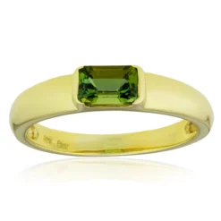 Grüner Turmalin-Goldring