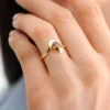 Hartsite-Zirkon-Goldring