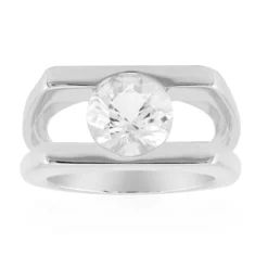 Herkimer Quarz-Silberring