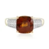Hessonit-Granat-Goldring