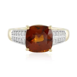 Hessonit-Granat-Goldring