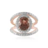 Himbeer-Zirkon-Goldring