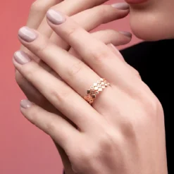 I1 Argyle-Rose de France-Brillant-Silberring