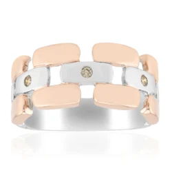 I1 Argyle-Rose de France-Brillant-Silberring