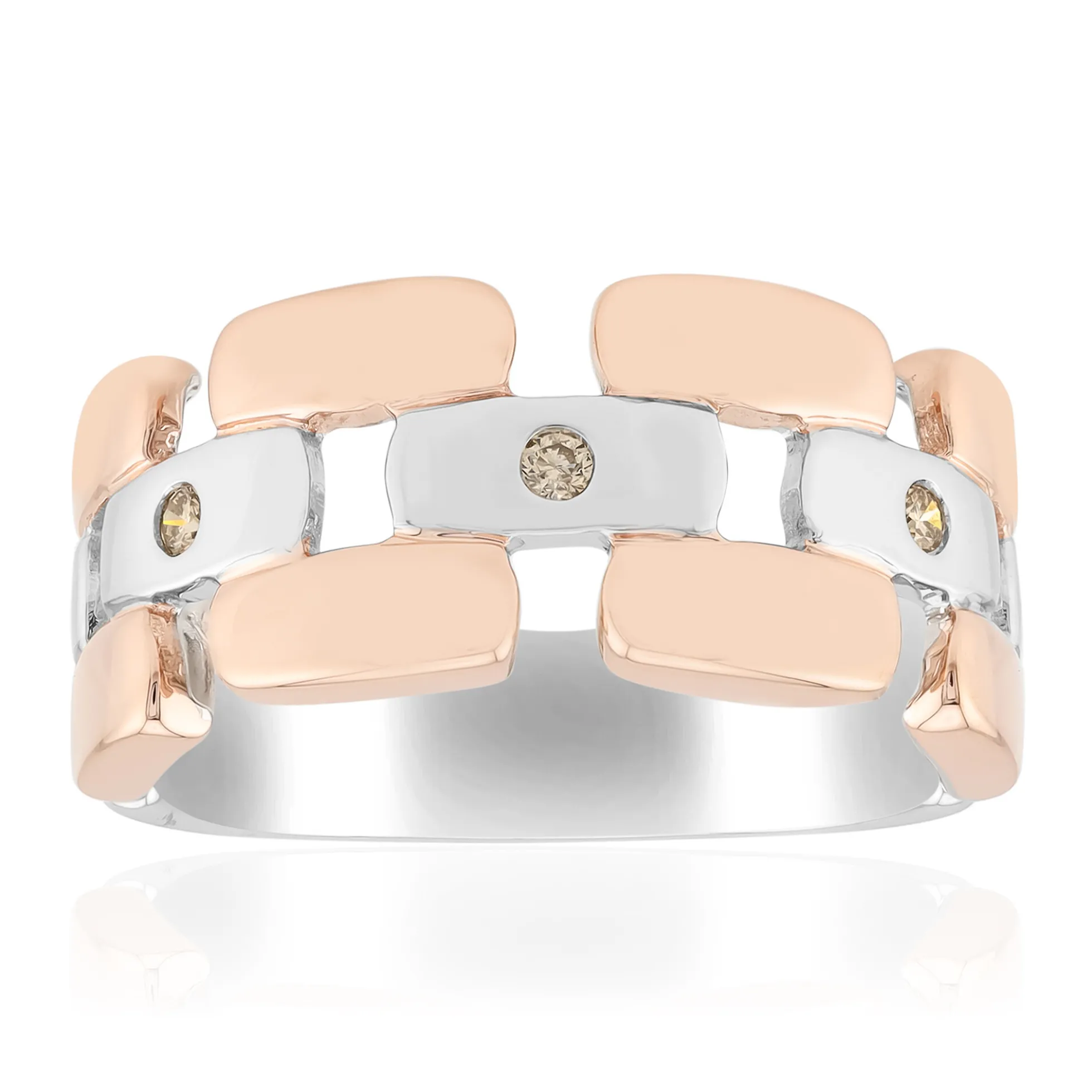 I1 Argyle-Rose de France-Brillant-Silberring