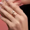 I1 Argyle-Rose de France-Brillant-Silberring