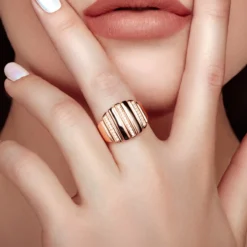 I1 Argyle-Rose de France-Brillant-Silberring