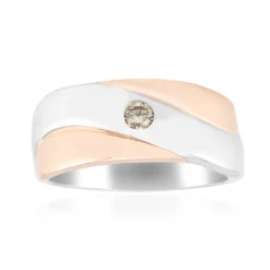 I1 Argyle-Rose de France-Brillant-Silberring