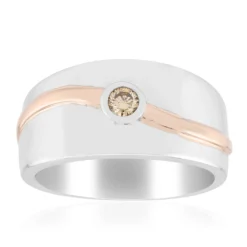 I1 Argyle-Rose de France-Brillant-Silberring