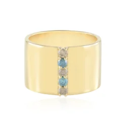 I2 Brillant-Silberring
