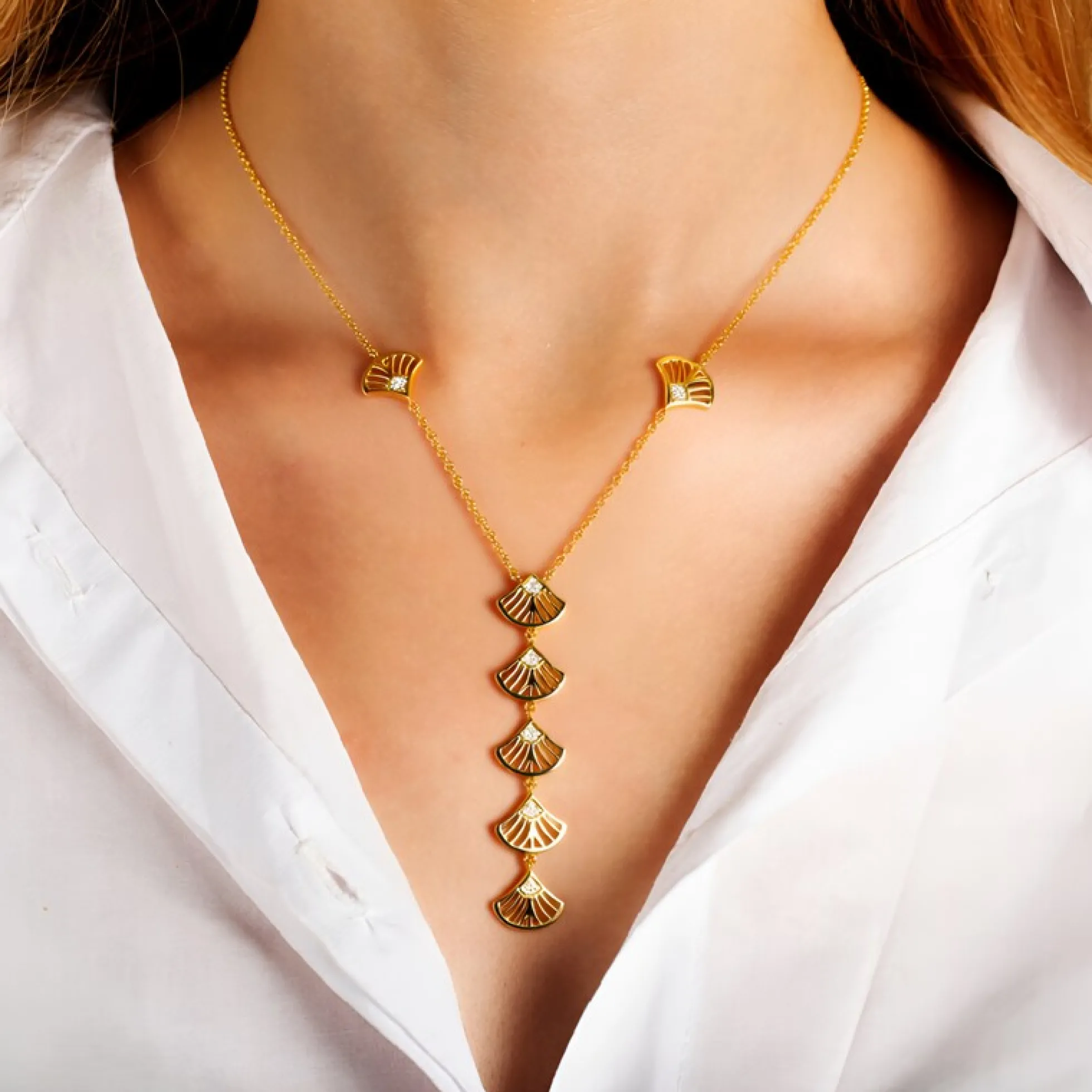 I2 Champagner-Brillant-Silbercollier