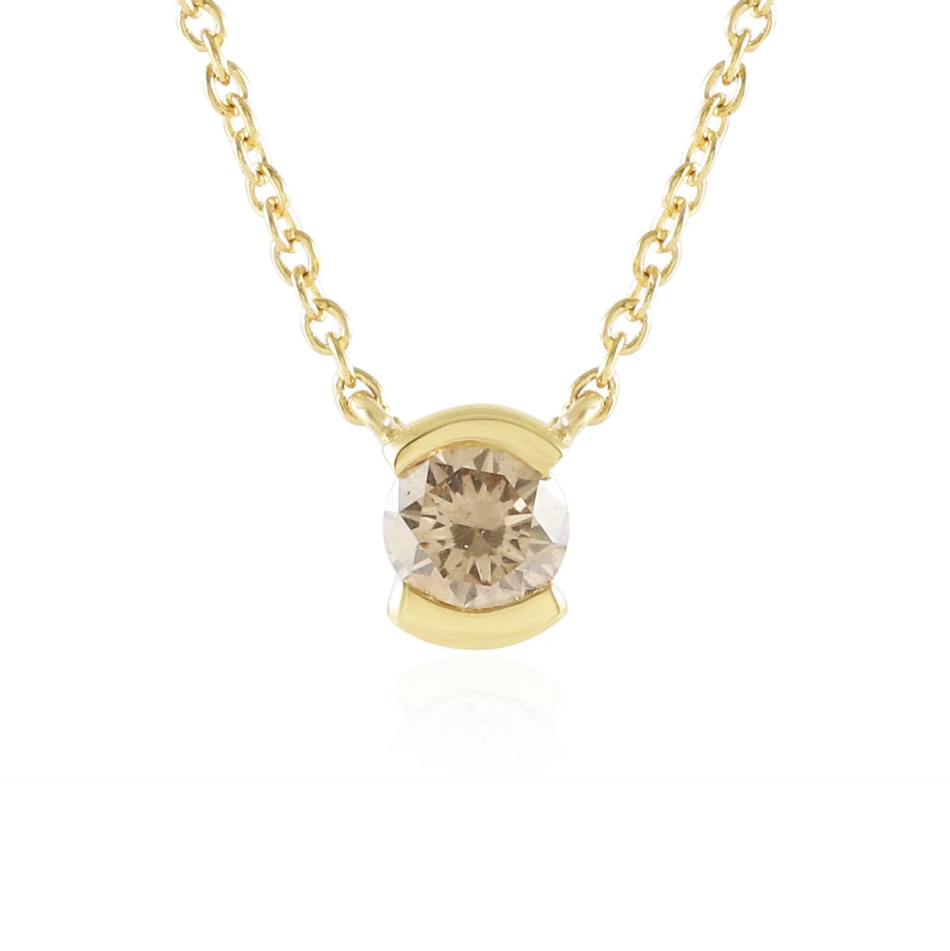 I2 Champagner-Brillant-Silbercollier