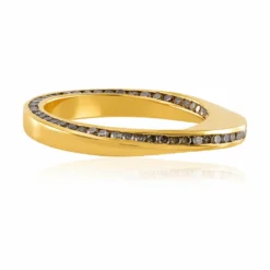 I2 Champagner-Diamant-Goldring