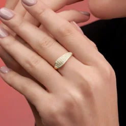 I3 Champagner-Diamant-Goldring