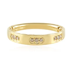 I2 Champagner-Diamant-Silberring