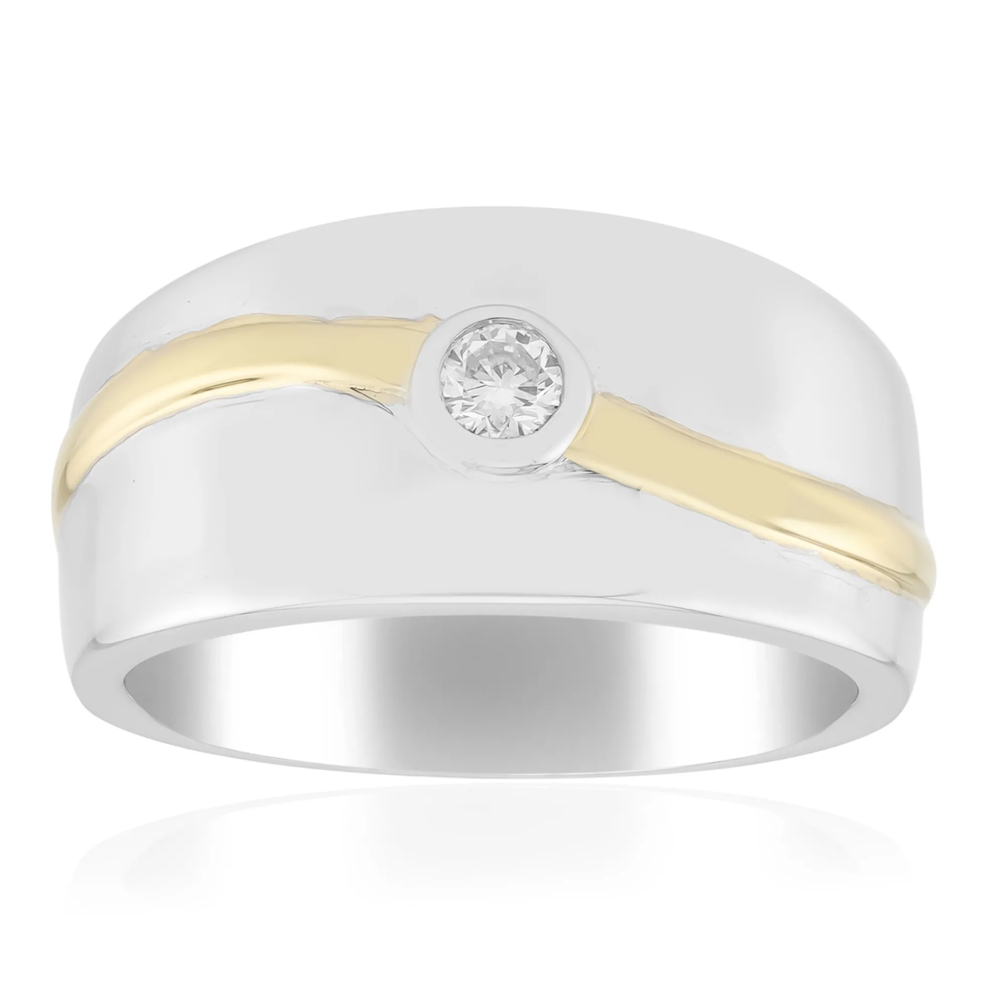 I1 (G) Brillant-Silberring