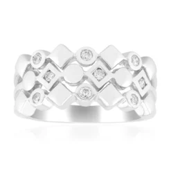 I1 (G) Brillant-Silberring