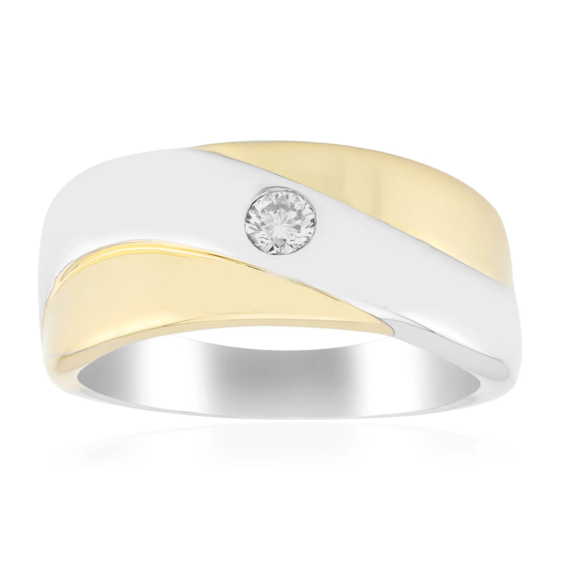 I1 (G) Brillant-Silberring
