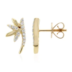 I1 (H) Diamant-Goldohrringe