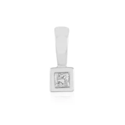 I3 (H) Diamant-Silberanhänger