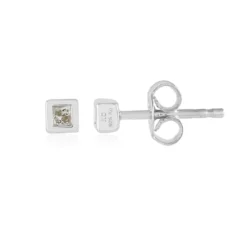 I3 (H) Diamant-Silberohrringe