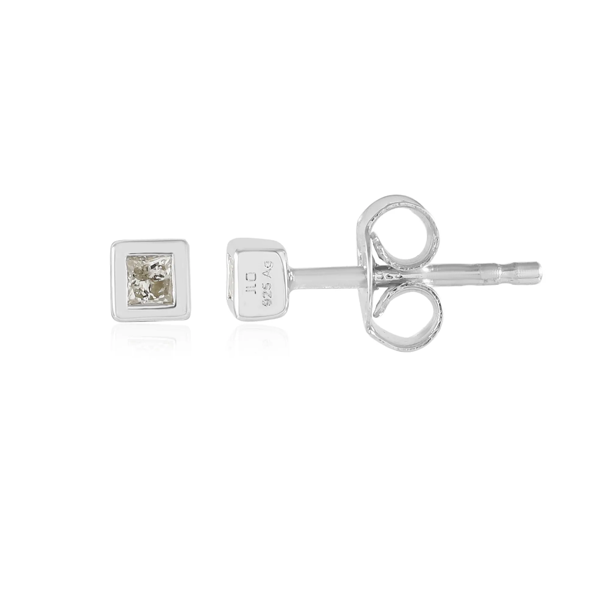 I3 (H) Diamant-Silberohrringe