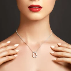 I2 (I) Diamant-Silbercollier
