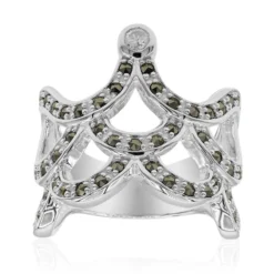 I2 (J) Brillant-Silberring