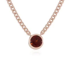 Indischer Granat-Silbercollier