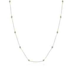 I2 Schokoladen-Brillant-Goldcollier