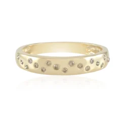 I2 Schokoladen-Brillant-Goldring