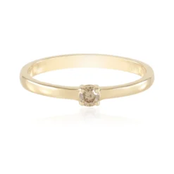 I2 Schokoladen-Brillant-Goldring