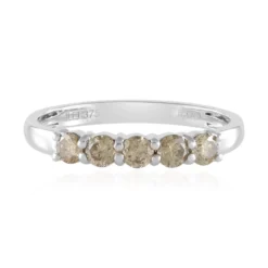 I2 Schokoladen-Brillant-Goldring