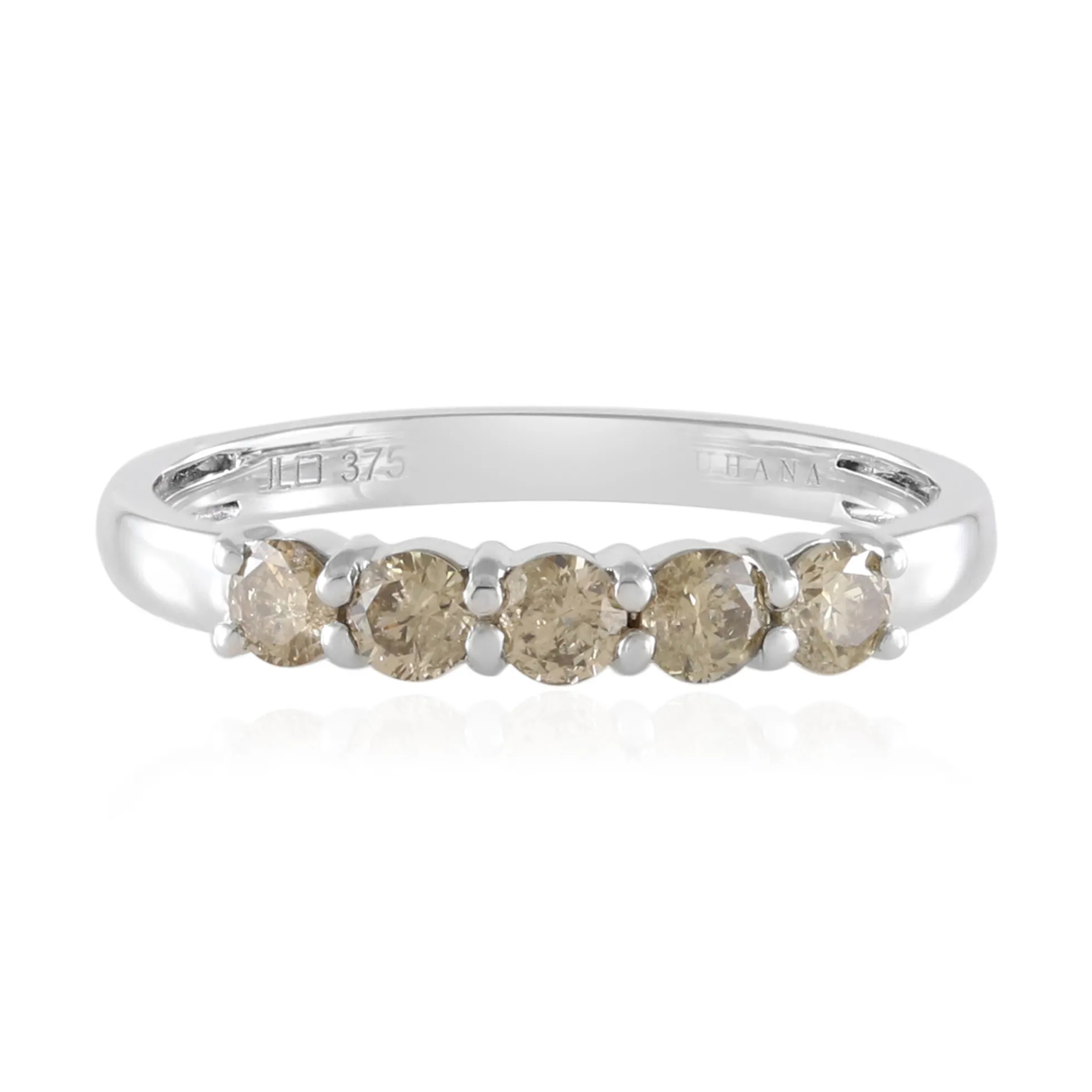I2 Schokoladen-Brillant-Goldring
