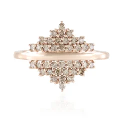 I2 Schokoladen-Brillant-Goldring