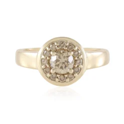 I2 Schokoladen-Brillant-Goldring