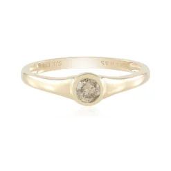 I2 Schokoladen-Brillant-Goldring