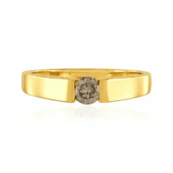 I1 Schokoladen-Brillant-Goldring