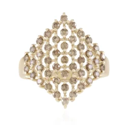 I2 Schokoladen-Brillant-Goldring