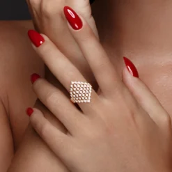 I2 Schokoladen-Brillant-Goldring