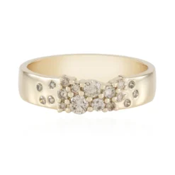 I2 Schokoladen-Brillant-Goldring