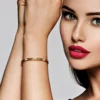 I2 Schokoladen-Brillant-Silberarmband