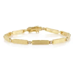 I2 Schokoladen-Brillant-Silberarmband